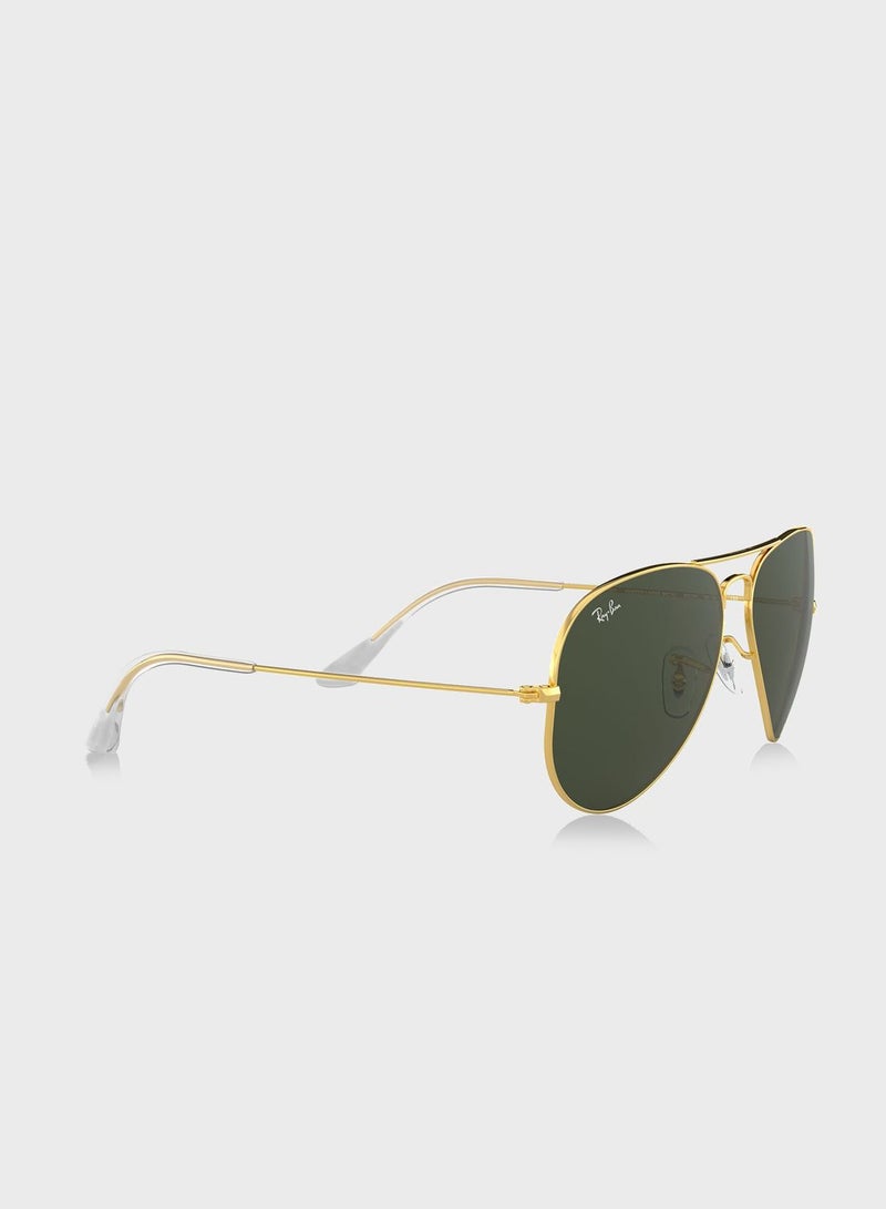 Ray-Ban 0Rb3025 Aviator Large Metal Sunglasses - Image 4