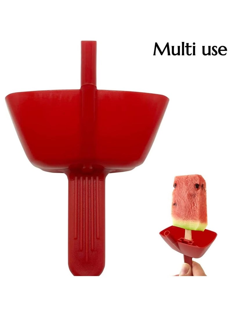 GMORO 4 PCS Reusable Popsicle Holders, No Drip Ice Cream Cone Holder, Ice Pops Holder, Popsicle Drip Catcher, Prevents Sticky Hands and Messy Floors  - Image 4