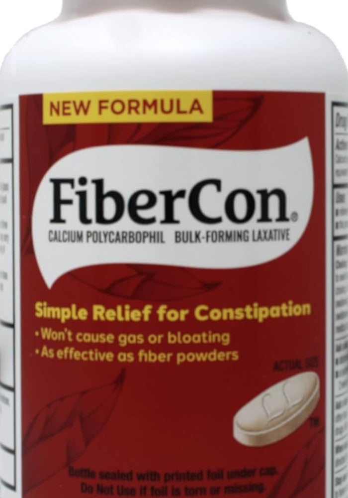 FiberCon Coated Caplets - Gentle Laxative for Constipation Relief, 140 Count - Image 1