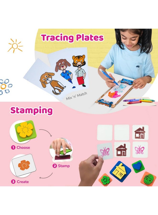 Smartivity مجموعة الفنون والحرف الذكية 20 في 1 للأطفال من 5 إلى 9 سنوات للبنات والأولاد I طين، طابع، تتبع، منزل ثلاثي الأبعاد، أوريغامي والعديد من الألعاب الأخرى I ألعاب للأطفال من عمر 5، 6، 7، 8، 9 - Image 4