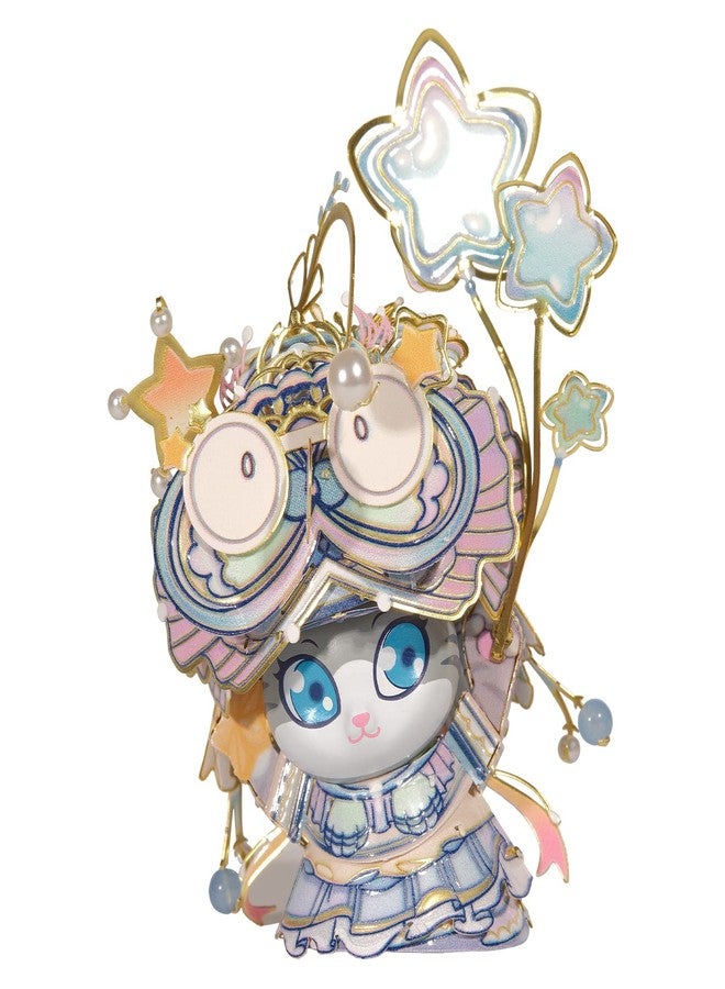 مو ألغاز معدنية ثلاثية الأبعاد من MU، سلسلة "جمال القط" - سلسلة "إخوة القط" B، نماذج مصغرة للبناء للكبار، هدايا هواية، هدايا أعياد ميلاد، هدايا رأس السنة الجديدة، مقتنيات - Image 1