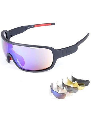 Polarized Sports Sunglasses With 5 Interchangeable Lenes, Cycling Sunglasses for Men Outdoor - pzsku/Z43E6B1737A8AC44F6284Z/45/_/1722993744/f43dd4e0-d59f-4b83-8970-2220e6acce93