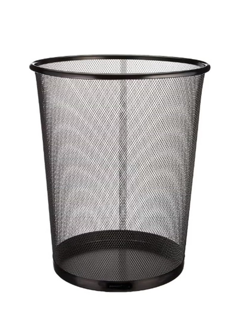 Generic - Garbage Bins Round Mash Waste Basket Trash Black (3-Piece) - Image 1