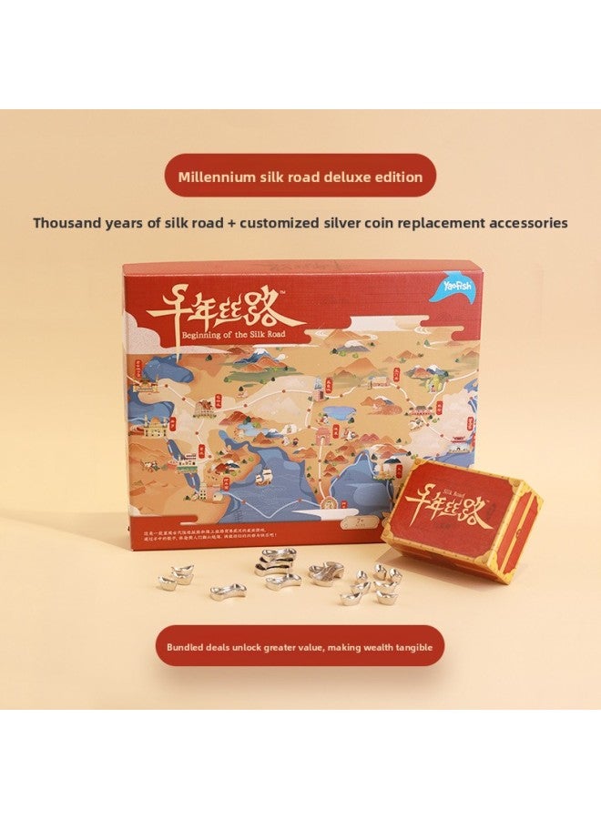 yaofish Skate Skate Millennium Silk Road Deluxe Children's Educational Board Game Silk Road Toy Board Game