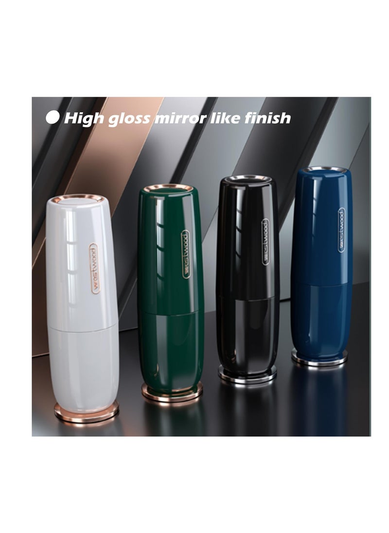 Excefore - Luxury Green Plastic Travel Toothbrush Holder Case with Cover, Portable Travel Toothbrush Cup, Storage Container for Travel, Home, School, Camping - Image 1