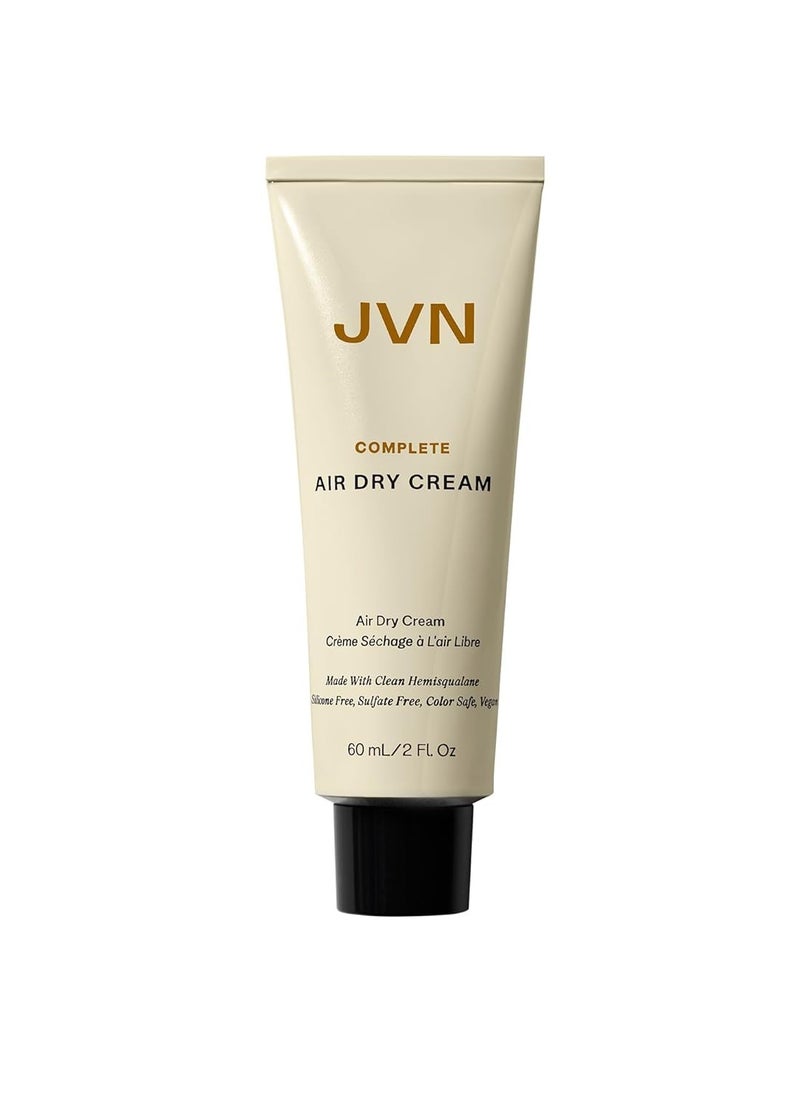 JVN - JVN Air Dry Cream, No Heat Air Dry Hair Styling Cream, Soft Styling Cream for All Hair Types, Smoothens and Defines Hair, Sulfate-Free, 2 Fluid Ounces - Image 1