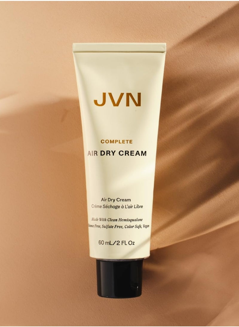 JVN - JVN Air Dry Cream, No Heat Air Dry Hair Styling Cream, Soft Styling Cream for All Hair Types, Smoothens and Defines Hair, Sulfate-Free, 2 Fluid Ounces - Image 1
