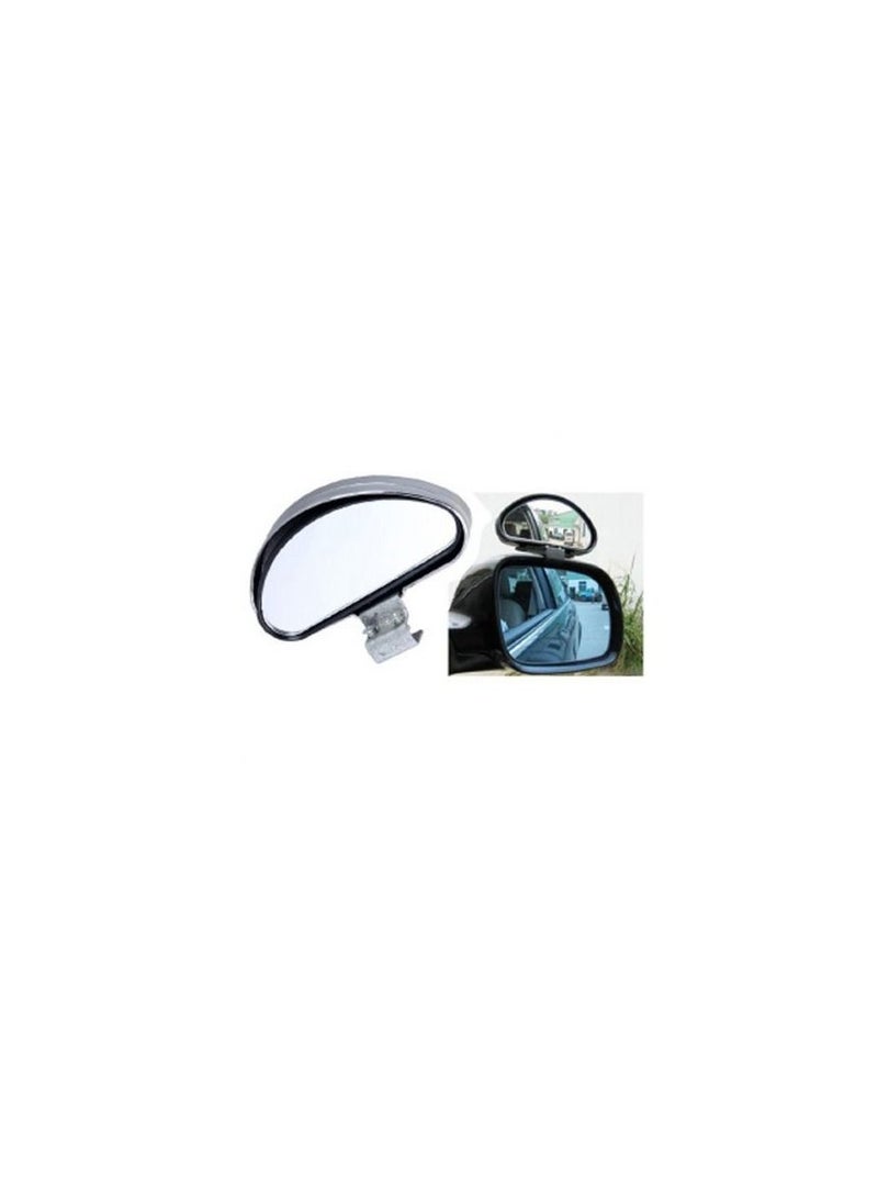 Royal Blind Spot Mirror for Car Wide Angle Viewing (DYT-SY-080) Single Side Adjustable Mirror Silver Color - Image 1