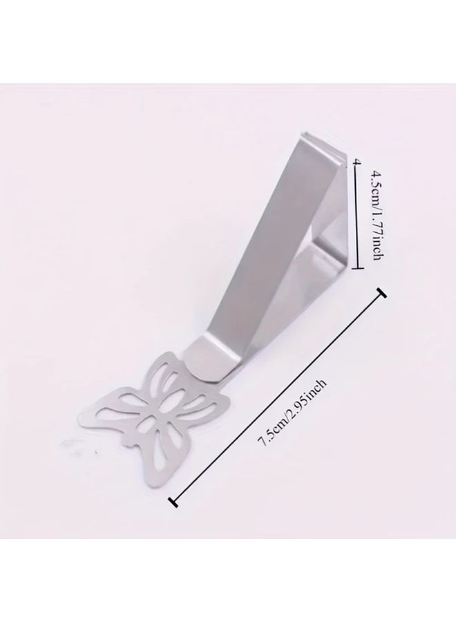 8 Pcs Stainless Steel Butterfly Tablecloth Clips For Picnics Outdoor Events And Parties - Image 3