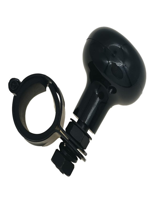 YCTMALL Steering wheel booster suicide knob steering wheel knob steering wheel spinner knob Universal steering wheel knob assist Steering wheel spinners come with thin and thick rubber rings（Black 1pack） - Image 3