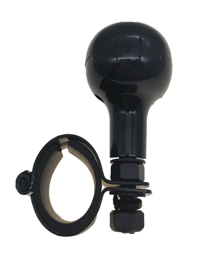 YCTMALL Steering wheel booster suicide knob steering wheel knob steering wheel spinner knob Universal steering wheel knob assist Steering wheel spinners come with thin and thick rubber rings（Black 1pack） - Image 2