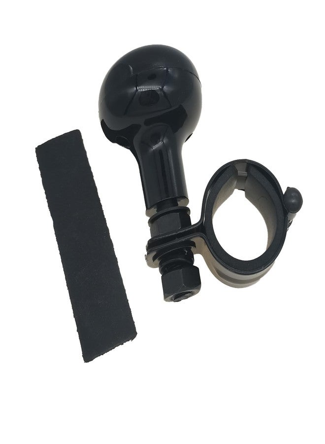 YCTMALL Steering wheel booster suicide knob steering wheel knob steering wheel spinner knob Universal steering wheel knob assist Steering wheel spinners come with thin and thick rubber rings（Black 1pack） - Image 1