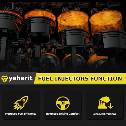 YEHERIT Set of 8 Fuel Injectors Compatible with Hemi 5.7L Ram 1500, 2500, 3500, Dodge Charger, Durango, Challenger, Magnum, Jeep Grand Cherokee, Commander, Chrysler 300 Aspen - Replace# FJ732, 05037479AA - Image 4