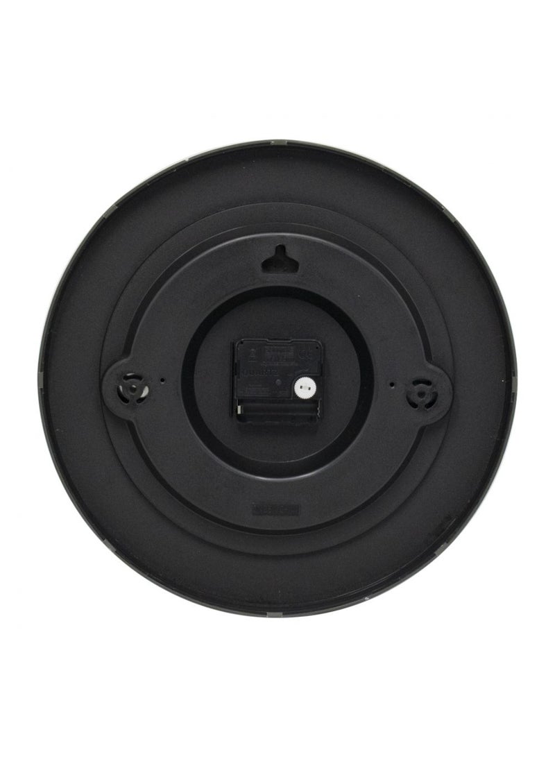 DANUBE HOME Cambridge PP Waning Moon Black Wall Clock with 3D Face – Modern Silent Quartz Decorative Clock, Elegant Minimalist Design for Living Room, Bedroom & Office Wall Decor L30.5 x W4.2 x H30.5Cm - Image 3