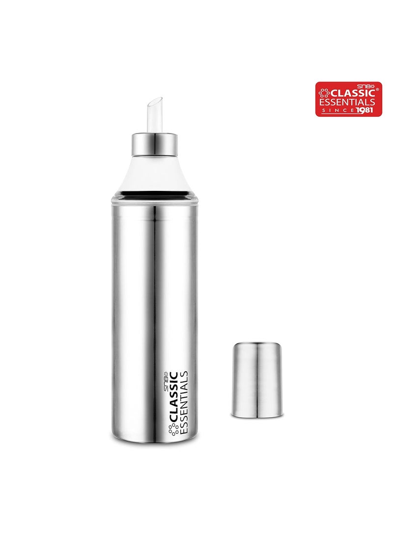 Classic Essentials CLASSIC ESSENTIALS Stainless Steel Durable Slim Oil Dispenser Dust and Leak Proof With Matte Finish Pack of 1 1000Ml Use For Home Kitchen Hotel Silver  - Image 3