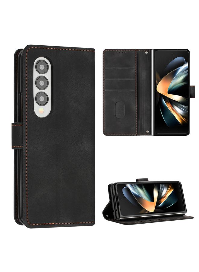 S-TOP Case For Samsung Galaxy Z Fold4 Dream Triangle Folding Leather Phone Case with Lanyard - Image 1