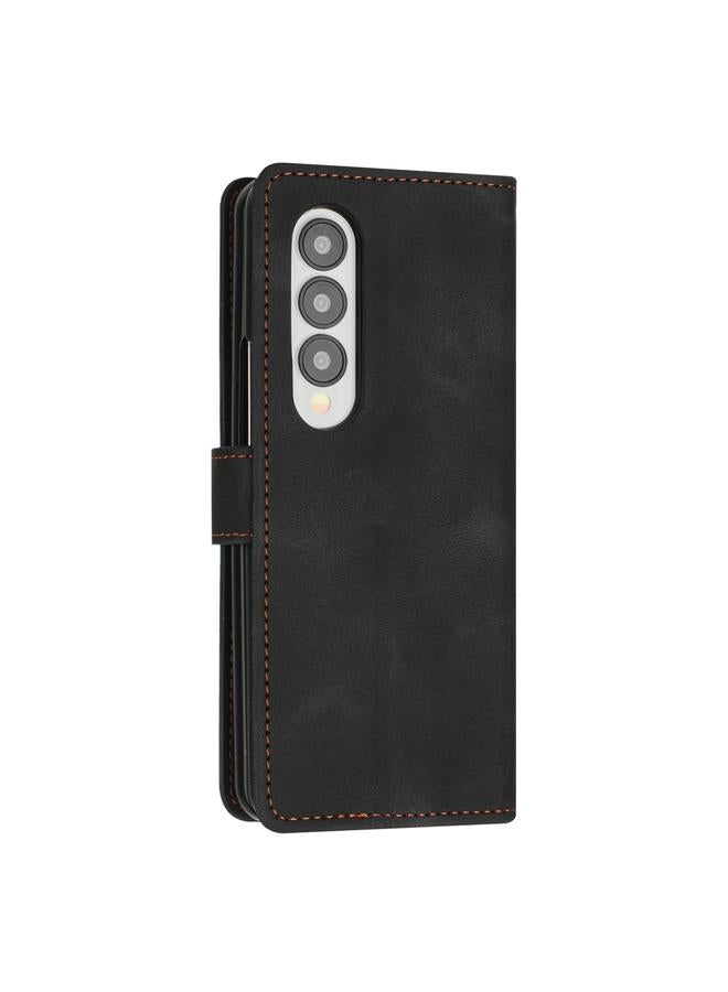 S-TOP Case For Samsung Galaxy Z Fold4 Dream Triangle Folding Leather Phone Case with Lanyard - Image 3