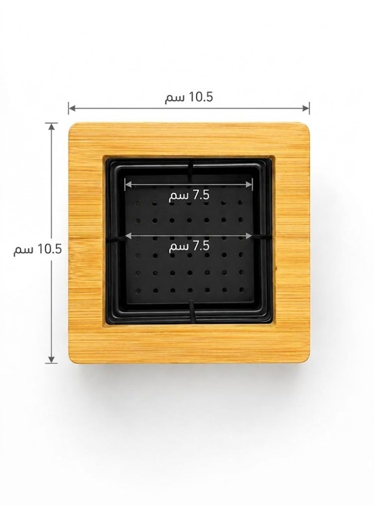 Metal & Wooden 3-Tier Rolling Kitchen Utensil Holder - Black Wire Rack with Wheels - Image 5