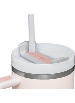 Vacuum Insulated Stainless Steel Tumbler with Lid and Straw for Water, Iced Tea or Coffee, Smoothies and More, Rose Quartz, 40 oz. - view 5