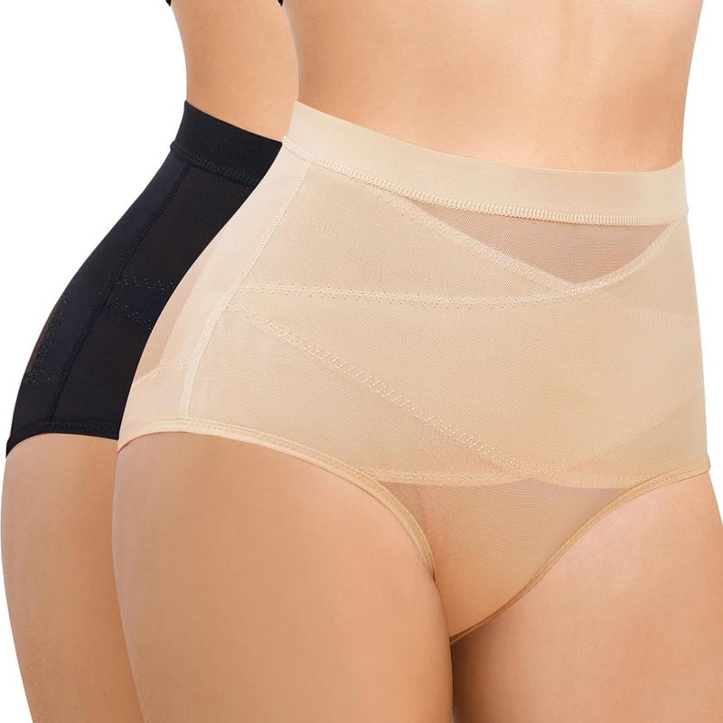 [2 Pack] Selling Body Shaping Pants Breathable Mesh Bag Hip Hip Lifting Exercise Yoga Body Shaping Pants - Image 2