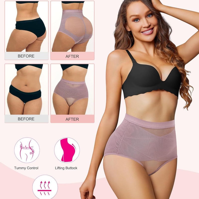 [2 Pack] Selling Body Shaping Pants Breathable Mesh Bag Hip Hip Lifting Exercise Yoga Body Shaping Pants - Image 3