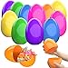 CALEST 12 Pcs Jumbo Easter Eggs 6 Inch Fillable Plastic Easter Eggs Bright Color for Easter Hunt Party Supplies Large Colorful Easter Eggs for Toddler Toy Basket Stuffers Toys Filling Treats - Image 2