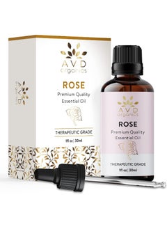 AVD Organics Rose Essential Oil 30Ml Premium Quality Therapeutic Grade For Soaps Candles Massage Skin Care Perfumes Home Fragrance Acetite For Diffuser1 Fl. Oz  - Image 2