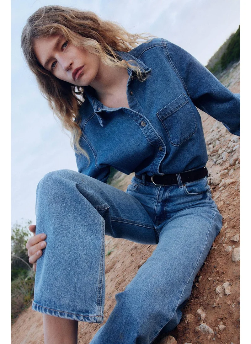 اتش اند ام Denim shirt
