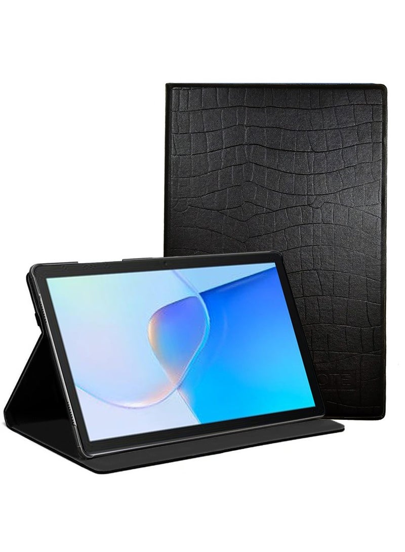 Techie Premium PU Leather Smart Flip Case Cover with Auto Sleep and Wake for MatePad SE 10.4 - Black - Image 1