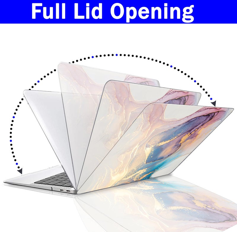 GIOIA BAZAAR Case for MacBook,Plastic Hard Shell Case Cover Compatible with MacBook Air 13 Inch(Release 2020 2019 2018) M1 A2337 A2179 A1932 with Retina Display&Touch Id (Graphic06) Multi-Coloured - Image 4