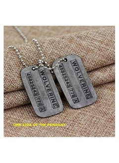 Zchiko Wolverine X-Men James Logan Origins ID Tag Army US Military Chain Pendant Necklace. (2 Pendants)  - Image 2