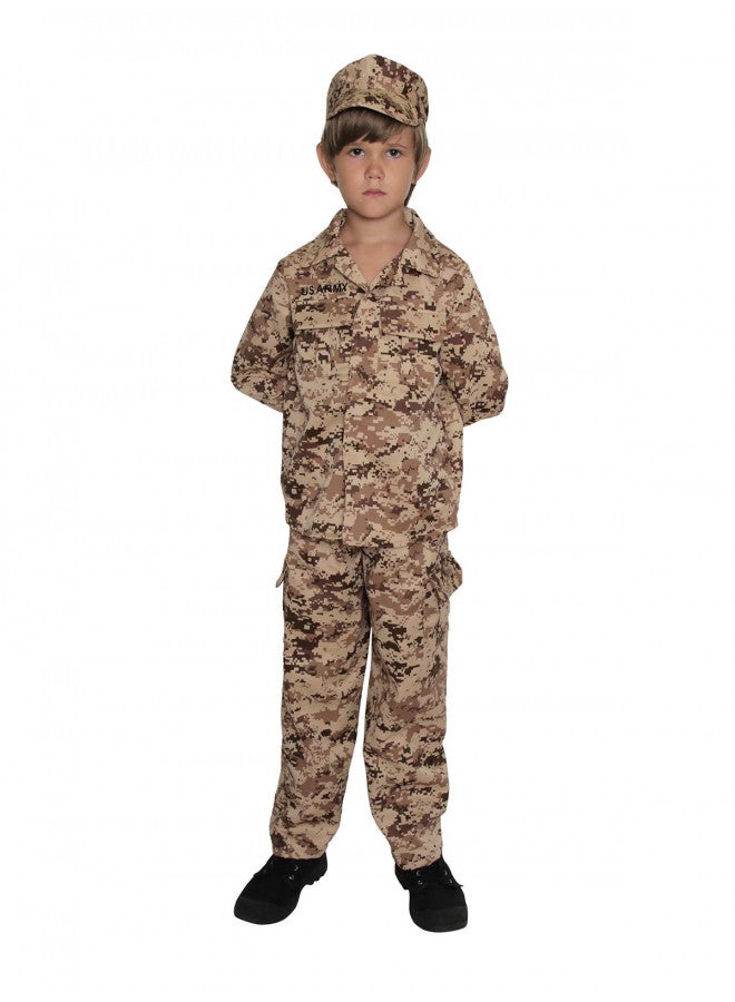 Jason Party Army Costume for Kids Soldier Costume Military Costumes for Boys-LDesert-L - Image 3