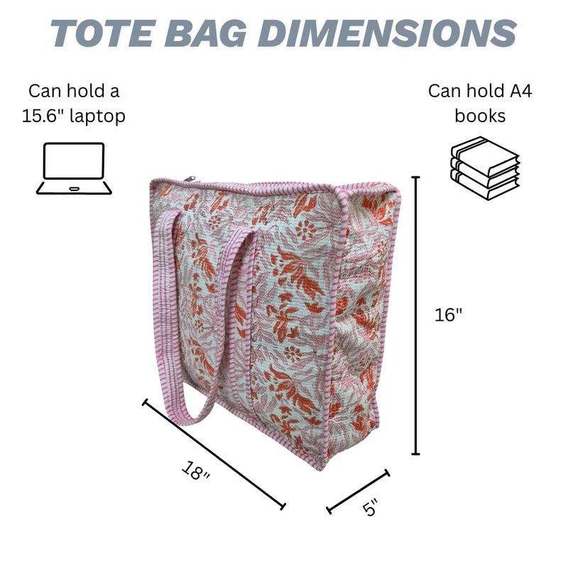 COTSILER Tote Bags Women Lightweight Travel Bag Purse Cotton Shoulder Tote Bag For Shopping Grocery & Beach Bag (Design No 19) - Image 5