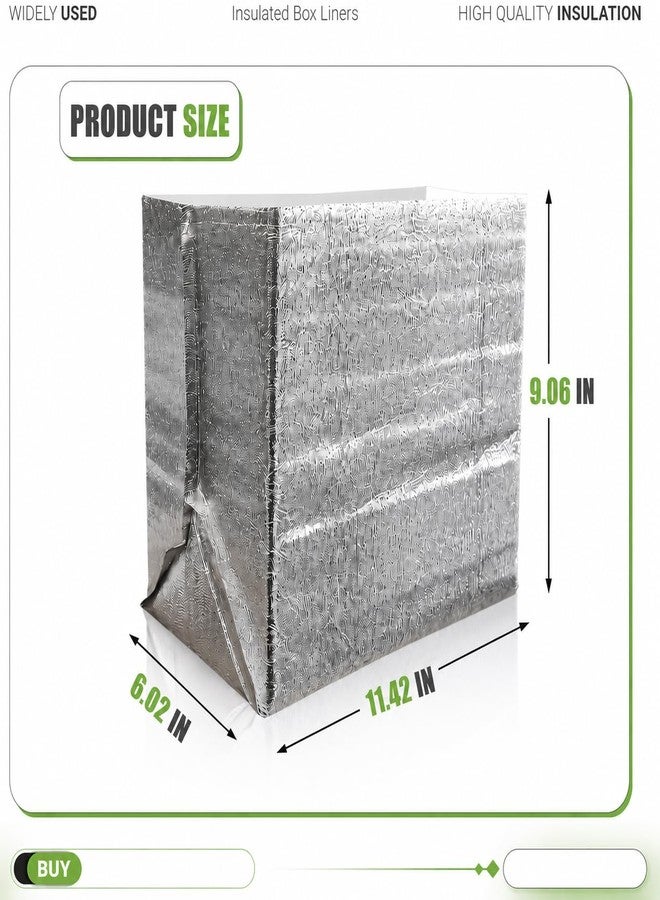 Bevisun Reusable Insulated Thermal Bags 11.4" X 6.0" X 9.0" Foil Insulated Bag Liner Pack of 4 Thermal Box Liners for Lunch Box Shopping Bag Insulation Lining Waterproof Insulation Package - Image 4