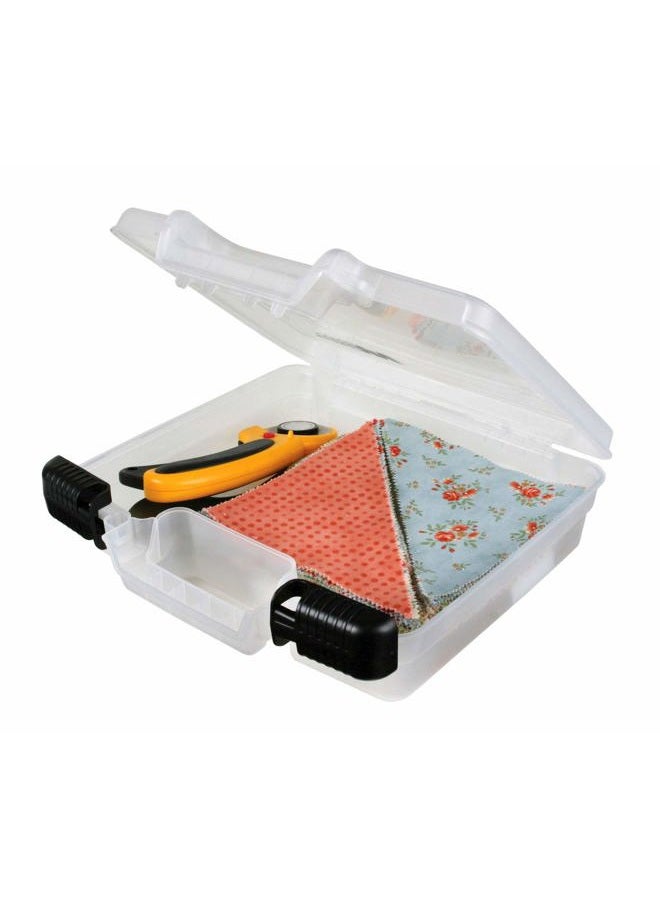 ArtBin 6972AB 10 inch Quick View Deep Base Carrying Case, Portable Art & Craft Organizer with Handle, [1] Plastic Storage Case, Translucent - Image 4