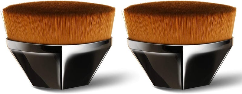 Foundation Makeup Brush Endoto Flat Top Kabuki Face Brush Multifunctional for Blending Liquid Cream or Flawless Powder Cosmetics with Portable Case