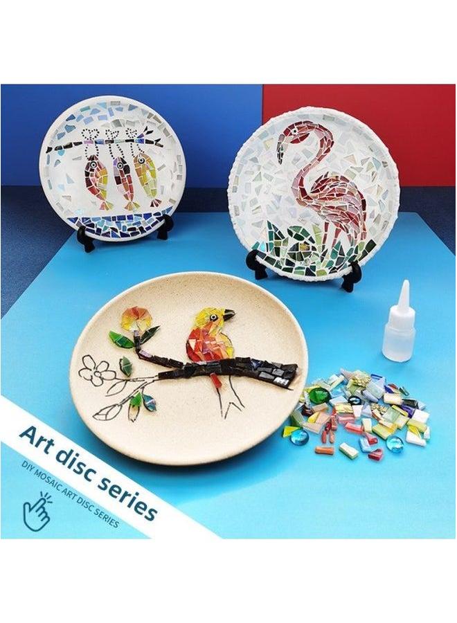 DIY Handmade Homemade Plate Art Material Bag Creative Kindergarten Teacher's Day Gift For Parent-child Puzzle-Color:Girl's Flower Skirt Disc Package  - Image 5