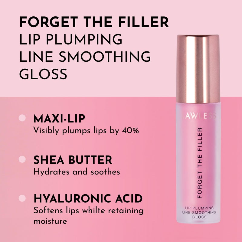 Lawless Forget the Filler Lip Plumping Line Smoothing Gloss - Daisy Girl - Premium Volumizing Lip Gloss with Natural Ingredients Designed to Plump, Firm, and Hydrate Lips 0.11 oz - Image 2