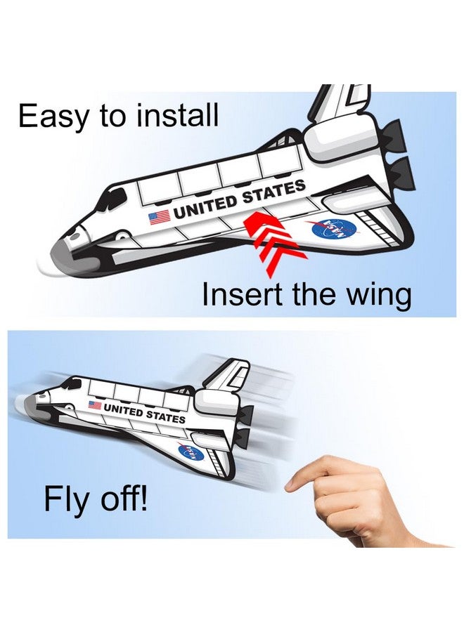 ArtCreativity Space Shuttle Gliders, Set of 24, Flying Toys for Boys & Girls, Made of Foam Material, Outdoor Toys for Children, Outer Space Party Favors for Kids, Great for Indoor & Outdoor Play - Image 4