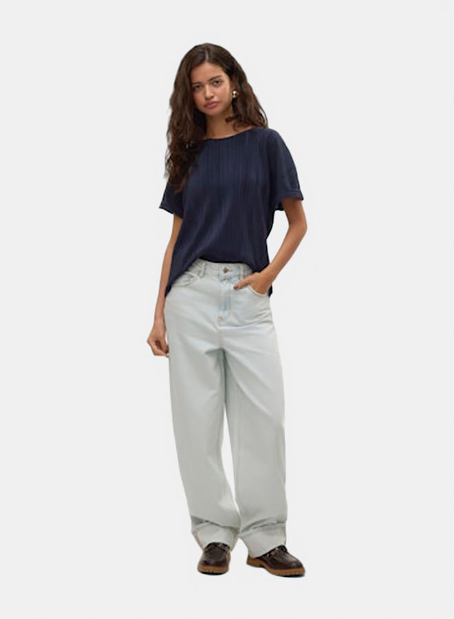 VERO MODA Womens Aurora Shortsleeve O-Neck T-Shirt Juniors - Image 1
