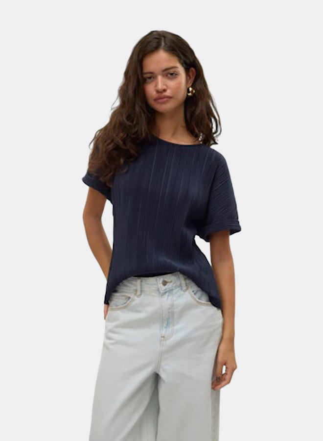 VERO MODA Womens Aurora Shortsleeve O-Neck T-Shirt Juniors - Image 3