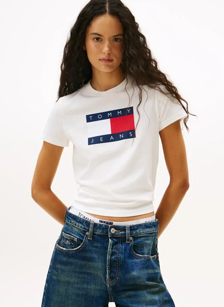 تومي جينز Graphic Crew Neck T-Shirt