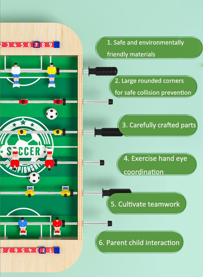 Table football toys 6-in-1 multifunctional table football 6 ways to play Bouncing chess, bowling, ice hockey, flying chess, animal fighting chess Double game Parent-child interaction - Image 5