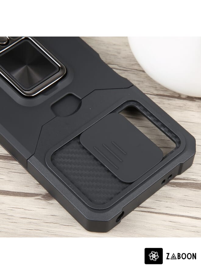 Zaboon Protective Case Cover For Xiaomi Redmi Note 12 5G / Poco X5 Camera Shield Card Slot  with Ring Holder - Image 4