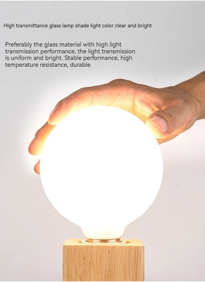 Haikomin - 7W LED G80 Edison Light Bulb Soft White 4000K 450lm E27 Medium Base Milky Glass Finishing Perfect For Vanity Makeup Mirror Droplight Floor Lamp - Image 1