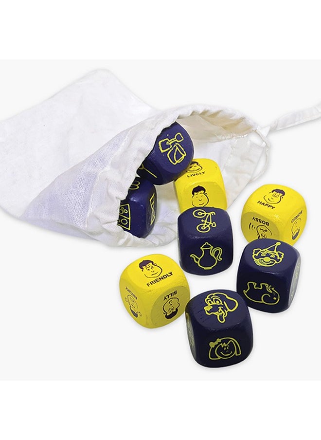 CHALK AND CHUCKLES - Chalk and Chuckles Rolling Tales, Story Telling Wooden Dice Cubes Age 5-99 Years Old, Learning and Education Game, Birthday Gifts for Boys and Girls - Image 1
