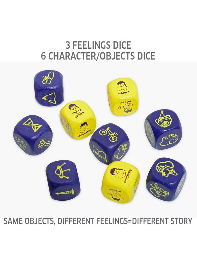 CHALK AND CHUCKLES - Chalk and Chuckles Rolling Tales, Story Telling Wooden Dice Cubes Age 5-99 Years Old, Learning and Education Game, Birthday Gifts for Boys and Girls - Image 1