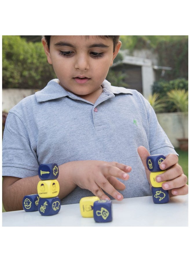 CHALK AND CHUCKLES - Chalk and Chuckles Rolling Tales, Story Telling Wooden Dice Cubes Age 5-99 Years Old, Learning and Education Game, Birthday Gifts for Boys and Girls - Image 1