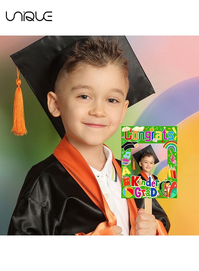 يونيك ست عبوات من مجموعات الأعمال اليدوية لتخرج روضة الأطفال للأطفال - تهانينا للخريج - إطارات صور DIY لفنون الحفلات - هدايا ديكور للحفلة الصفية أو المنزلية - Image 5