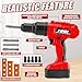 PANPAPA Electric Power Kids Drill and Screw SetToy Drill Set Include 3 Interchange dirll bits with Realistic Sound ActionKids Pretend Play ToolDrill Toys for Boys Ages 35 BoysRed - Image 4